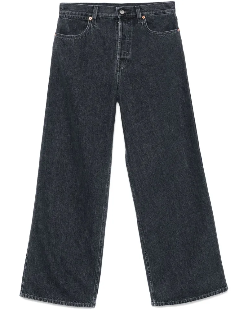 Gucci Jeans mit weitem Bein - Schwarz Schwarz