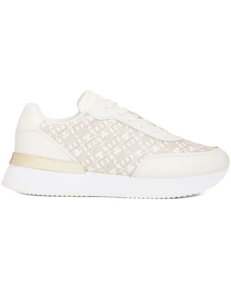 Tommy Hilfiger TH Monogram Sneakers - Weiß Weiß