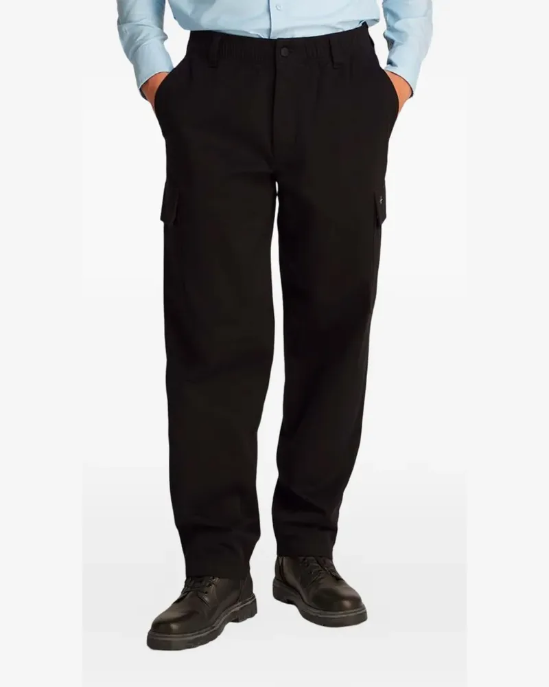 Calvin Klein cotton trousers - Schwarz Schwarz