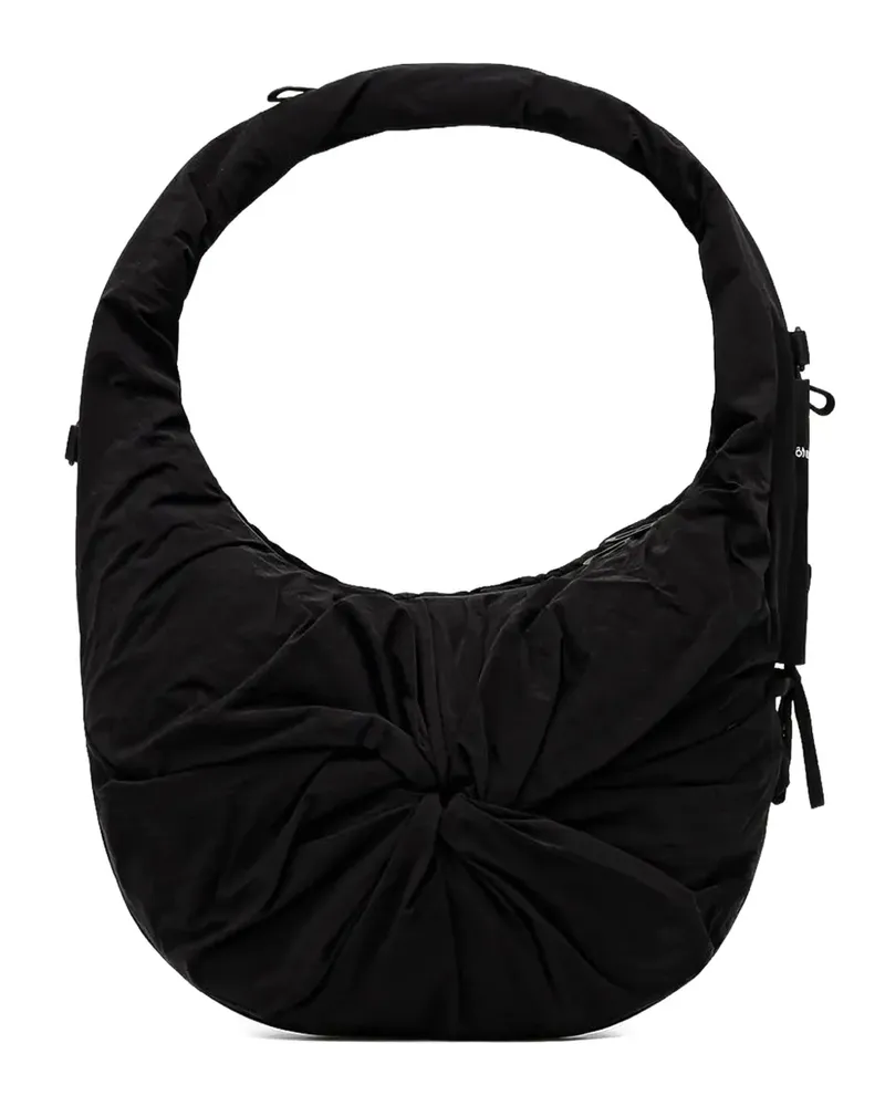 COTEetCIEL Po Smooth Schultertasche mit Raffungen - Schwarz Schwarz