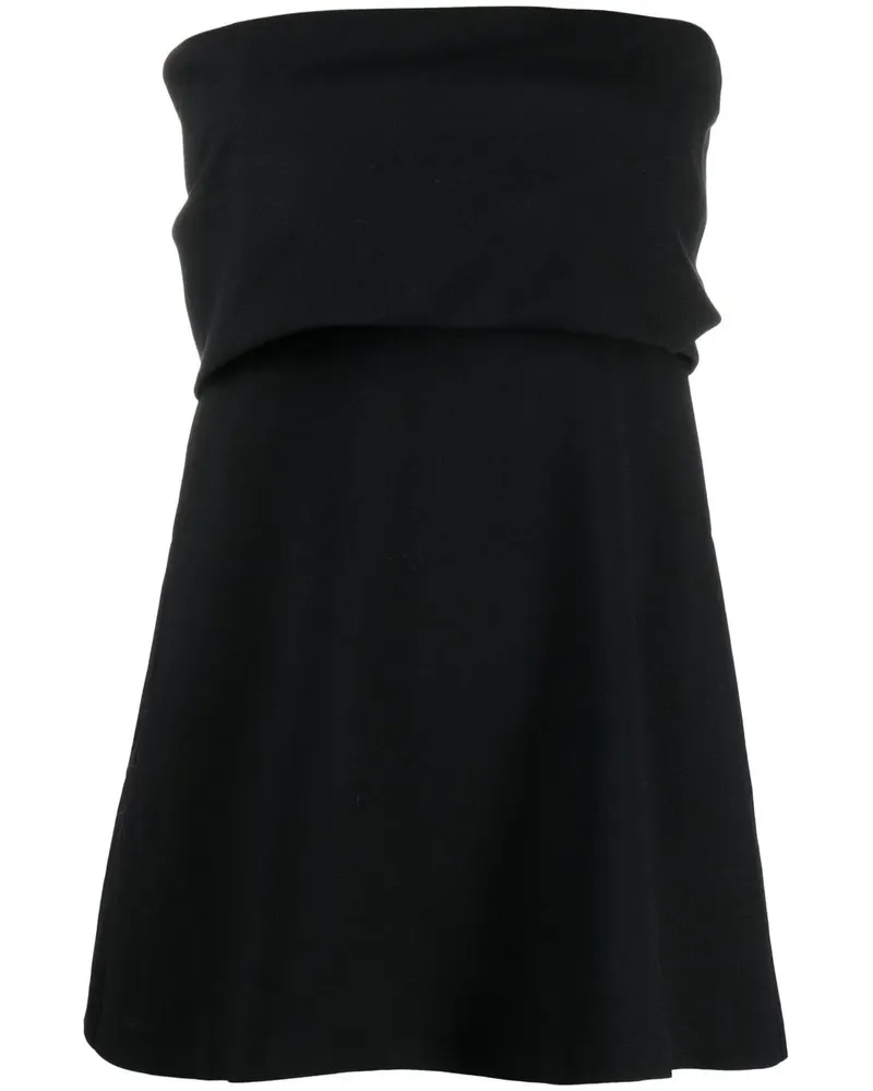 Totême Schulterfreies Top - Schwarz Schwarz