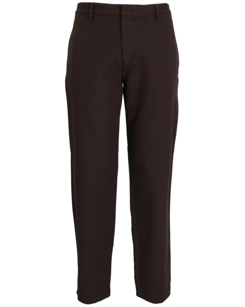 Emporio Armani Hose mit Logo-Schild - Braun Braun