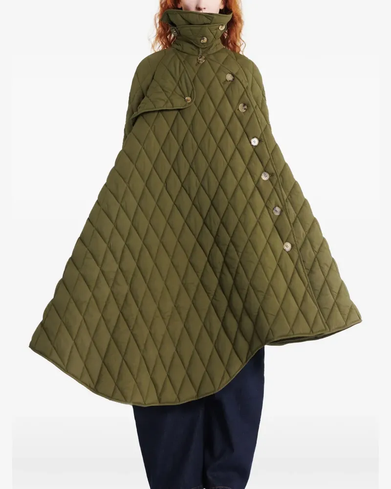 A.W.A.K.E. Gesteppter Trenchcoat - Grün Grün