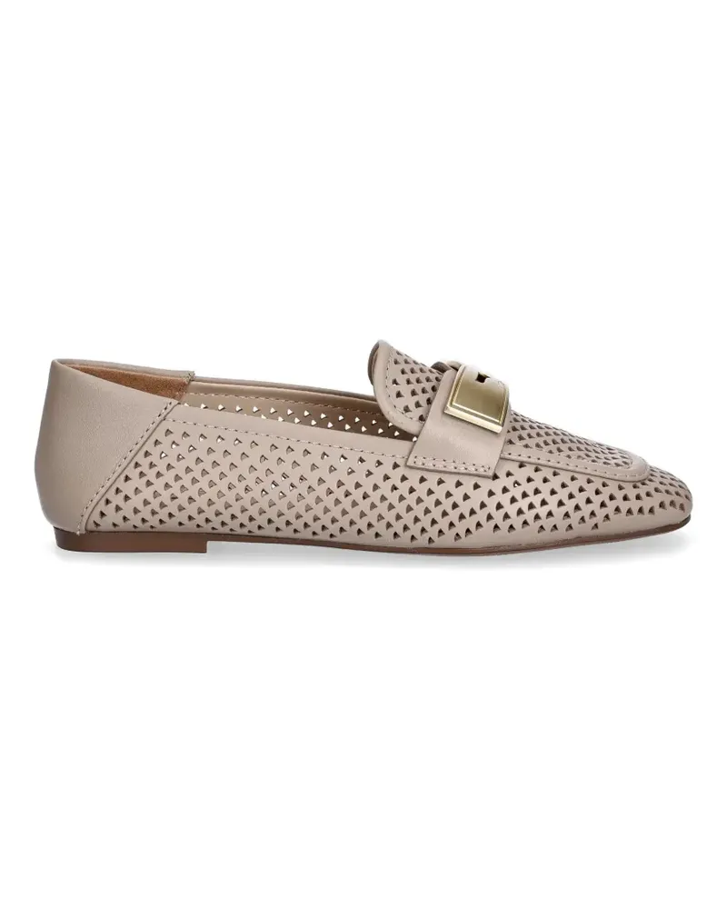 Liu Jo perforated loafers - Nude Nude