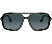 Getönte Pilotenbrille - Schwarz