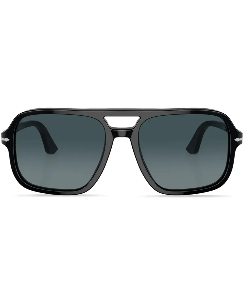 Persol Getönte Pilotenbrille - Schwarz Schwarz