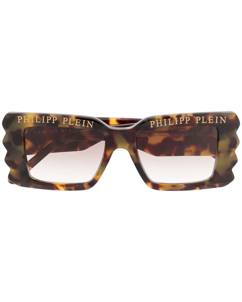 Philipp Plein Sonnenbrille mit Logo - Nude Nude