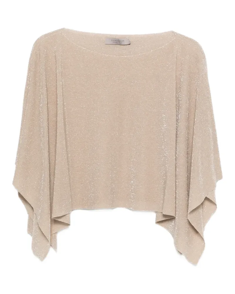 D.EXTERIOR Top in Metallic-Optik - Nude Nude