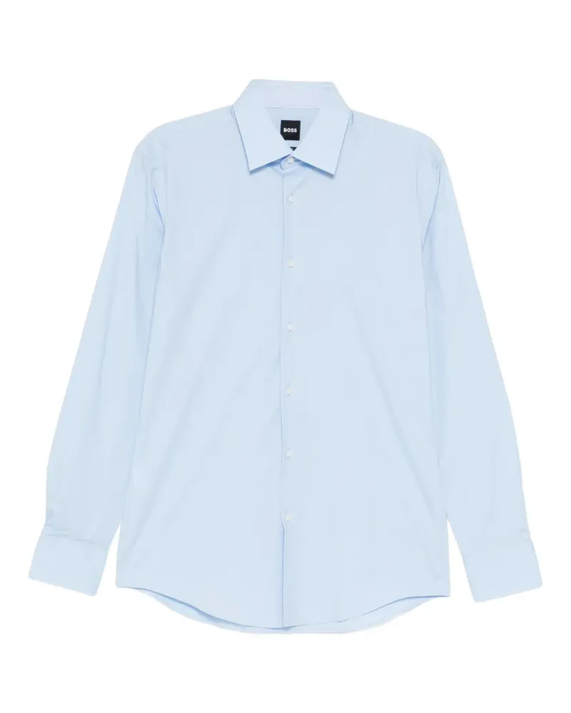 HUGO BOSS Hemd aus Popeline - Blau Blau
