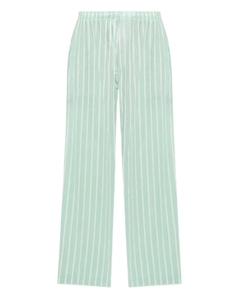 Balenciaga Gestreifte Hose - Grün Grün