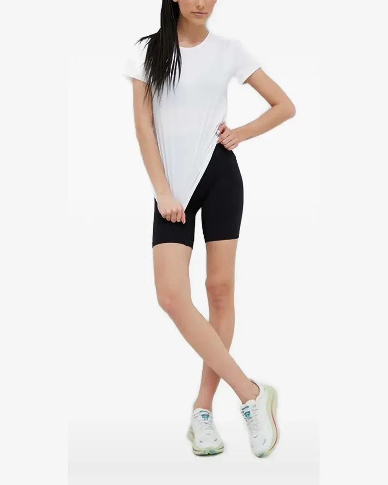 Casall Sport-T-Shirt mit Mesh-Einsatz - Weiß Weiß