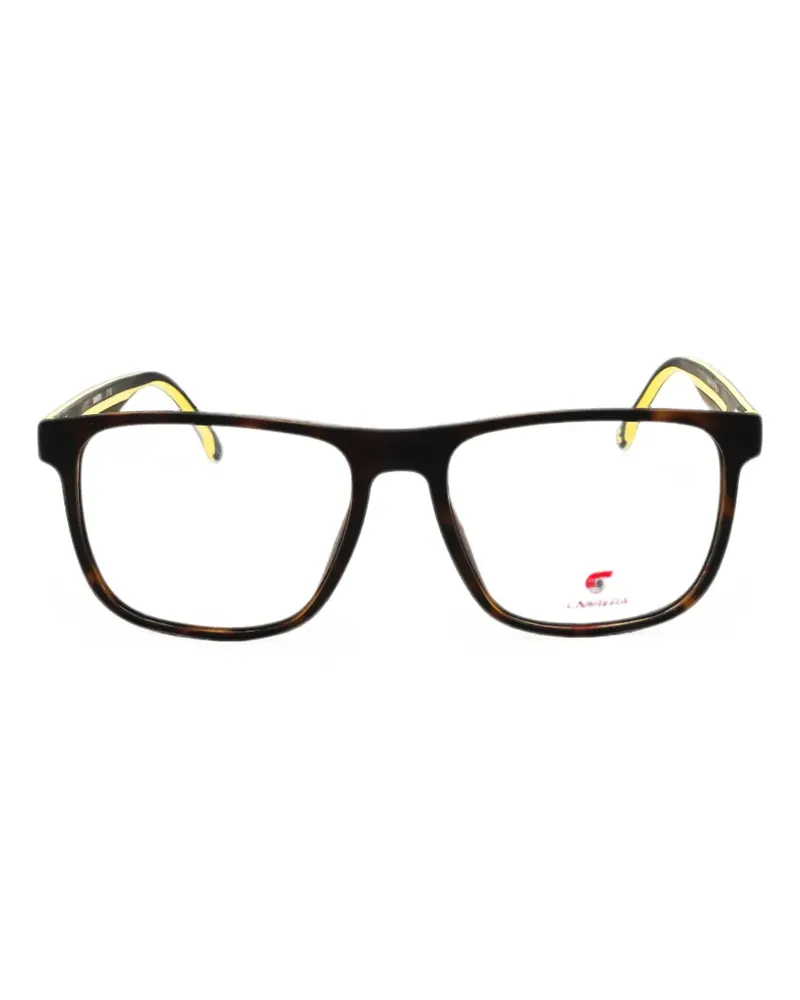 Carrera tortoiseshell-effect rectangle-frame glasses - Braun Braun