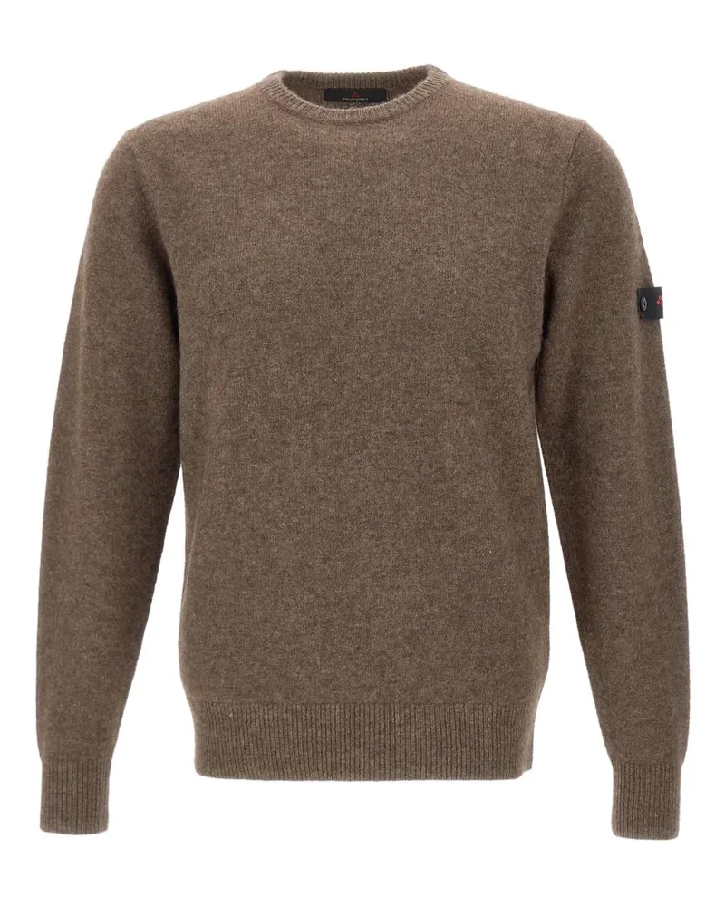 Peuterey Pullover mit Logo-Patch - Braun Braun