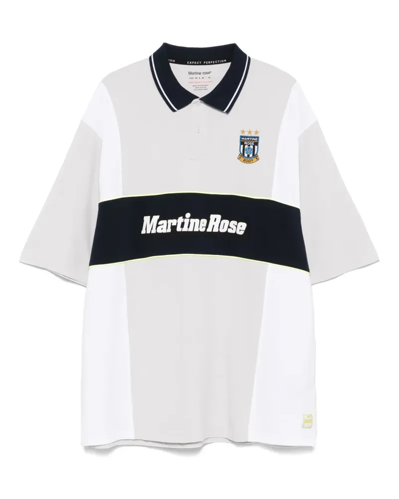 Martine Rose Poloshirt mit Kontrasteinsätzen - Grau Grau