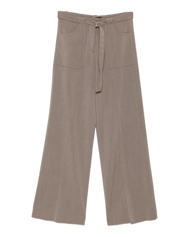 Seafarer Wide-Leg-Hose mit Gürtel - Braun Braun