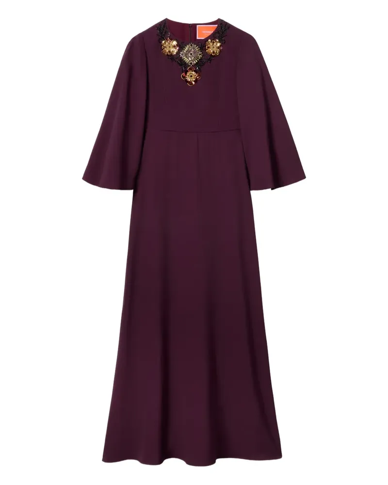 La DoubleJ Sorella Maxikleid mit Glockenärmeln - Rot Rot