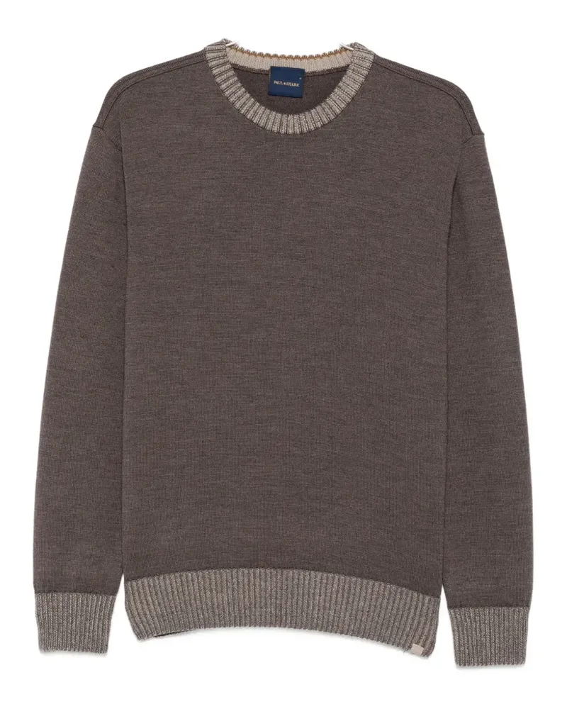 Paul & Shark Pullover mit geripptem Saum - Braun Braun