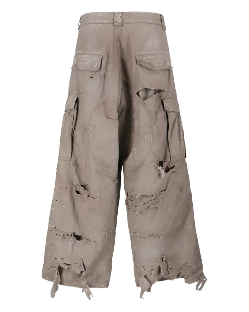 Balenciaga Cargohose in Distressed-Optik - Braun Braun