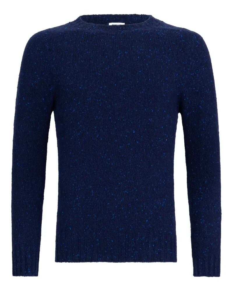 Malo speckled crew-neck sweater - Blau Blau