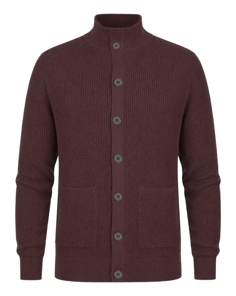 Ballantyne Geknöpfter Cardigan mit Reis-Kornstich - Braun Braun