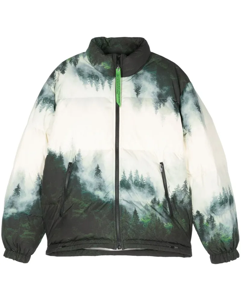 Undercover Jacke mit Logo-Print - Nude Nude