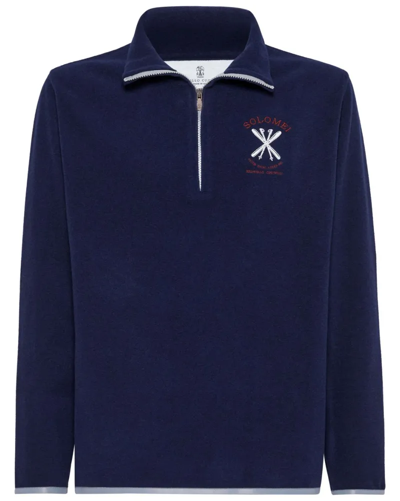 Brunello Cucinelli Sweatshirt mit Rollkragen - Blau Blau
