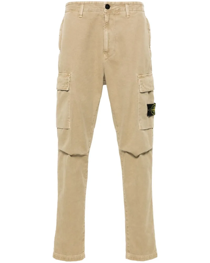Stone Island Cargohose mit Kompass-Patch - Braun Braun