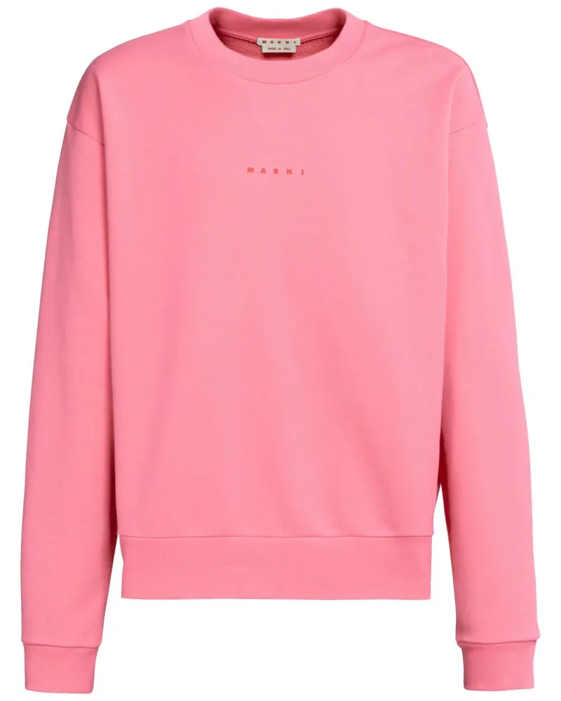 Marni Sweatshirt mit Logo-Print Rosa