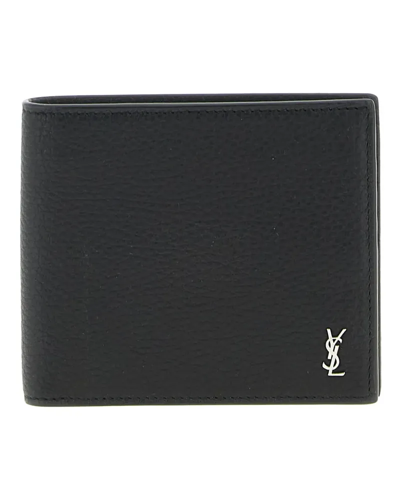 Saint Laurent Cassandre wallet - Schwarz Schwarz
