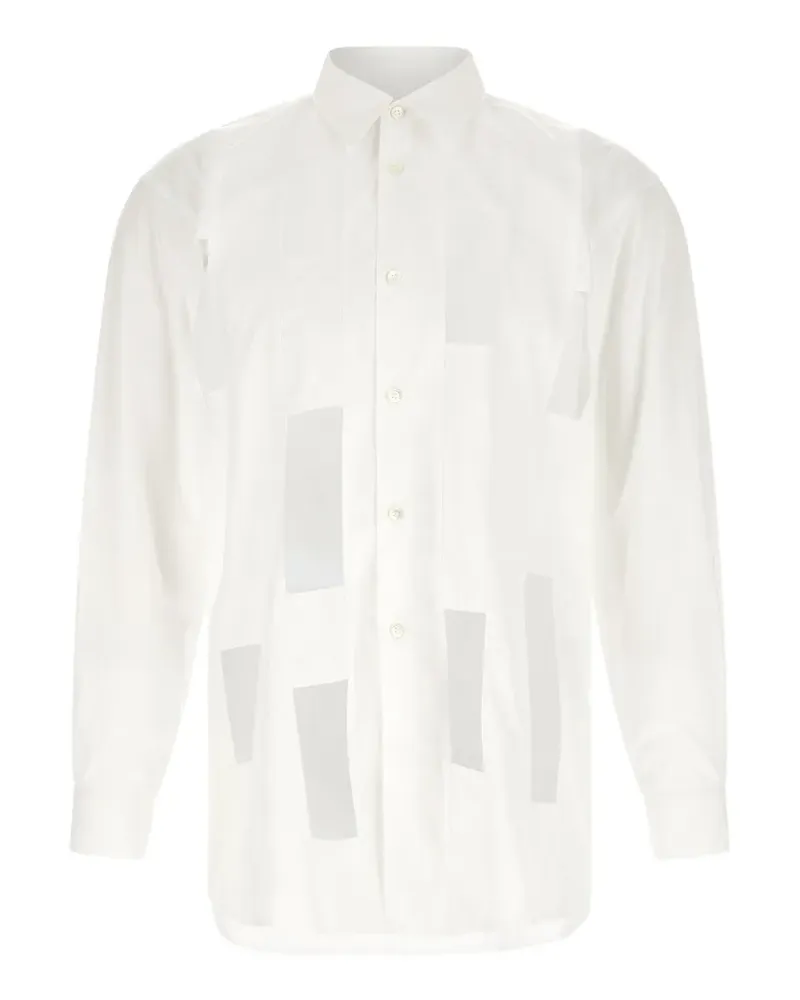 Comme des Garçons Hemd mit geometrischem Print - Weiß Weiß