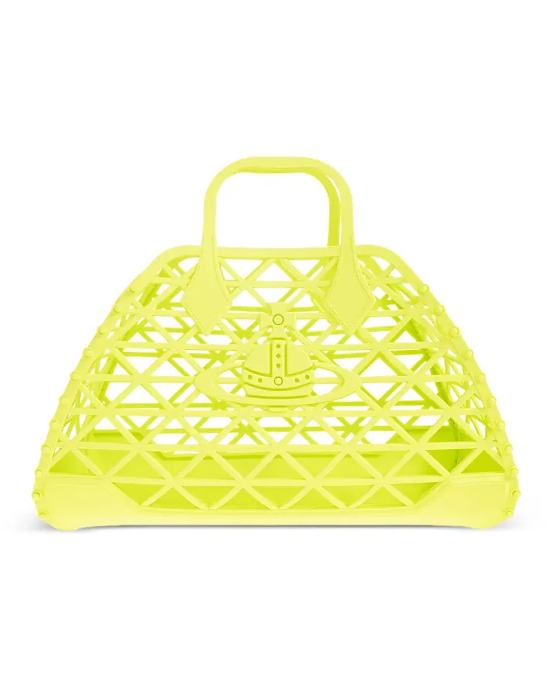 Vivienne Westwood X-Ray Gitter-Tote Bag mit Orb-Detail - Grün Grün