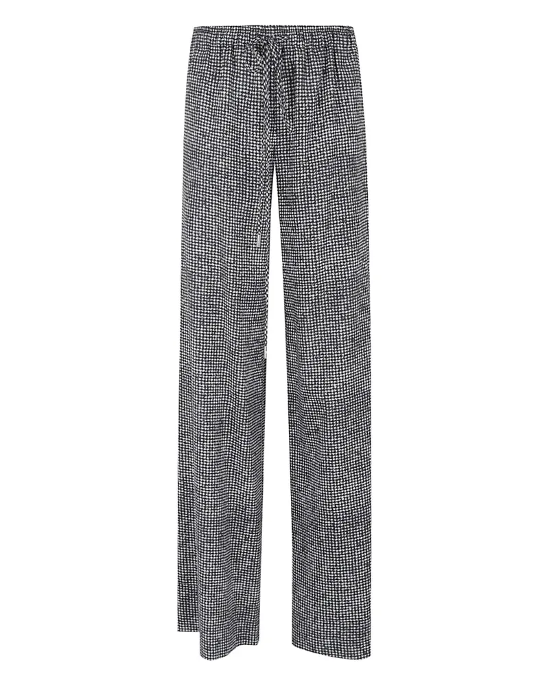 Ermanno Scervino Hose mit Hahnentrittmuster - Weiß Weiß