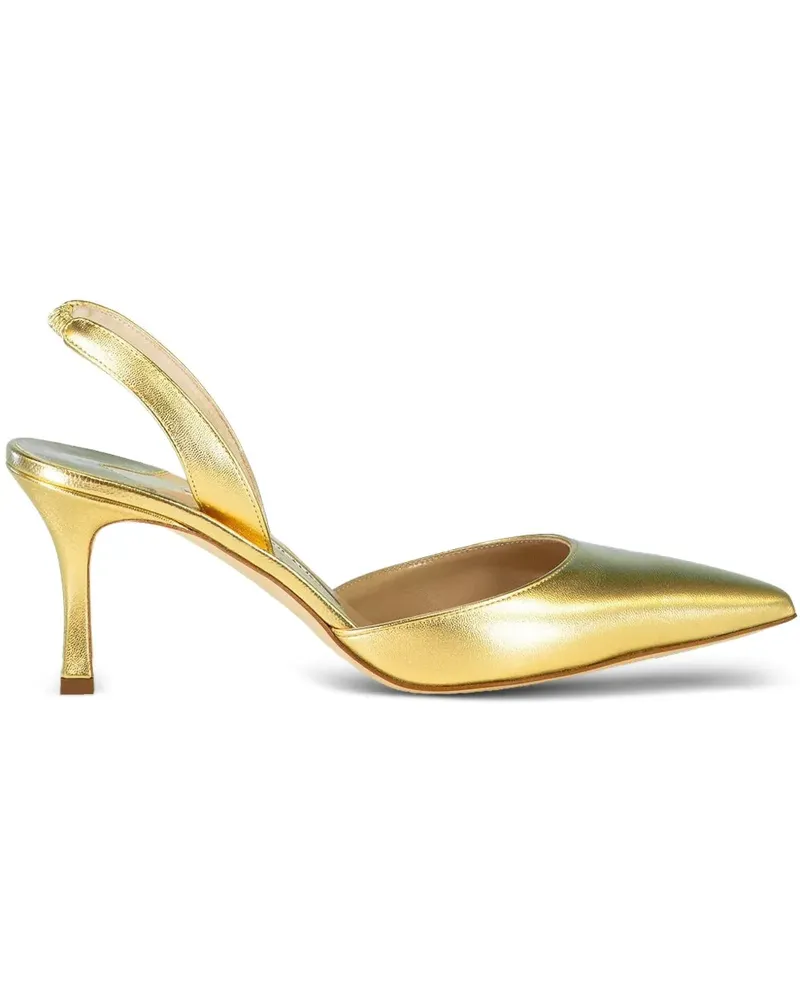 Manolo Blahnik Carolyne Slingback-Pumps 70mm - Gold Gold