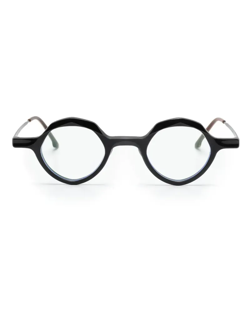 RIGARDS RG1094 Brille mit rundem Gestell - Schwarz Schwarz