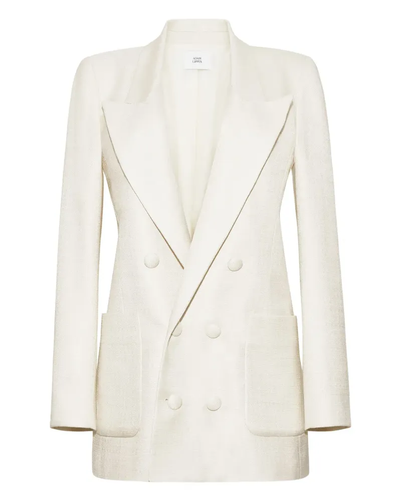 Adam Lippes Doppelreihiger Blazer - Weiß Weiß
