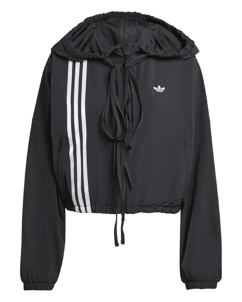 adidas Hoodie mit drei Streifen - Schwarz Schwarz