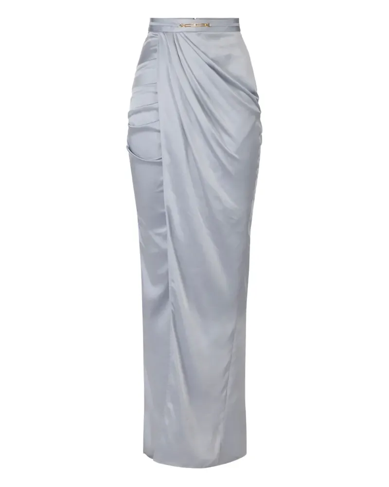 Elisabetta Franchi Drapierter Maxirock - Grau Grau
