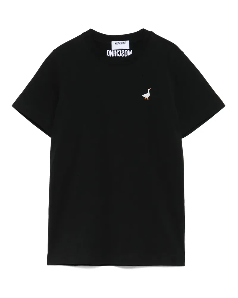 Moschino T-Shirt mit Logo-Print - Schwarz Schwarz