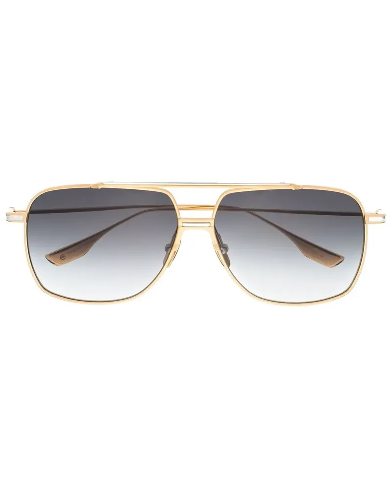 DITA Pilotenbrille mit Doppelsteg - Gold Gold