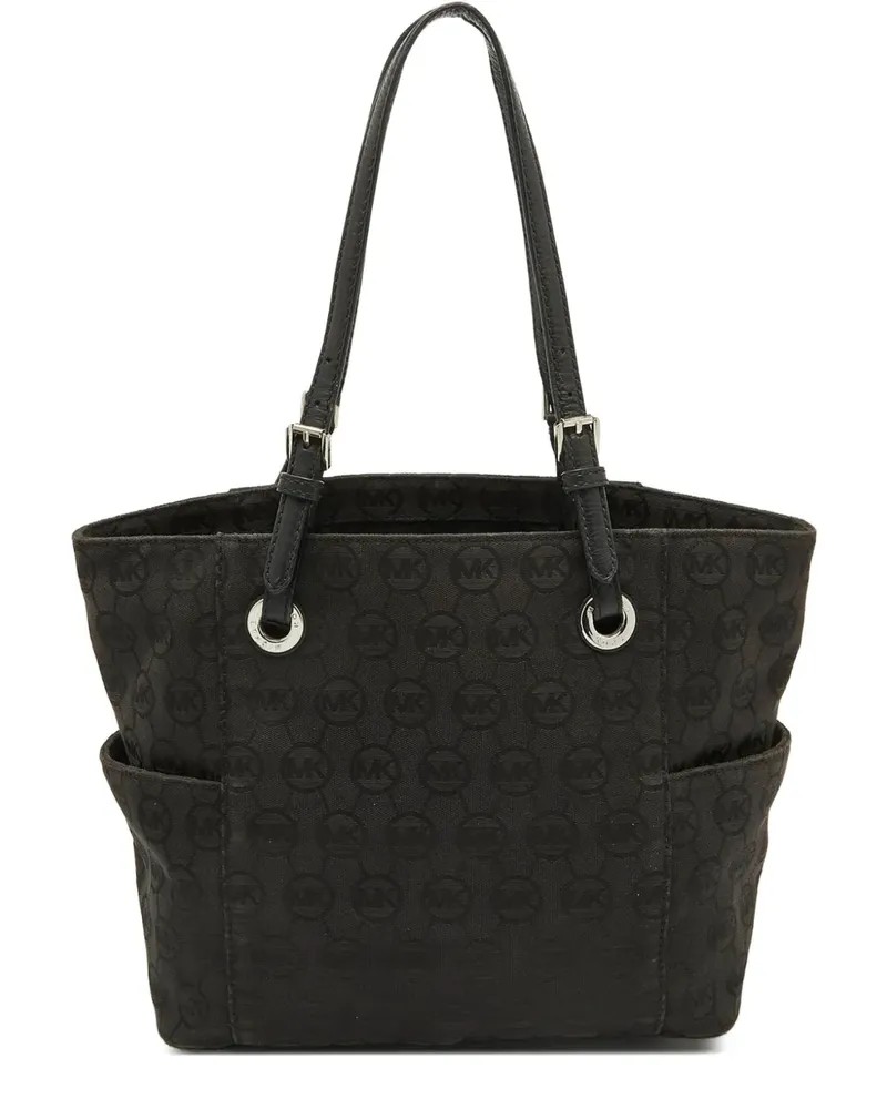 Michael Kors Pre-owned Jet Set Tote Bag mit Monogramm - Schwarz Schwarz