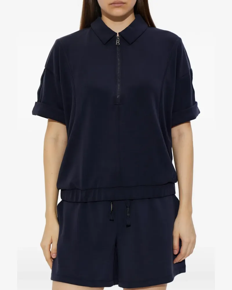 Bogner Finya zip-up polo shirt - Blau Blau