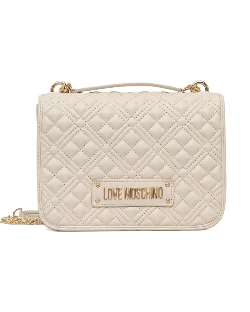 Moschino quilted shoulder bag - Nude Nude