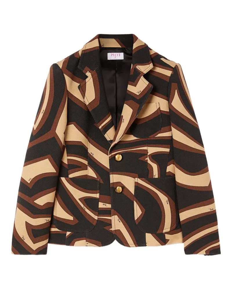 Emilio Pucci Blazer mit Labirinto-Print - Schwarz Schwarz