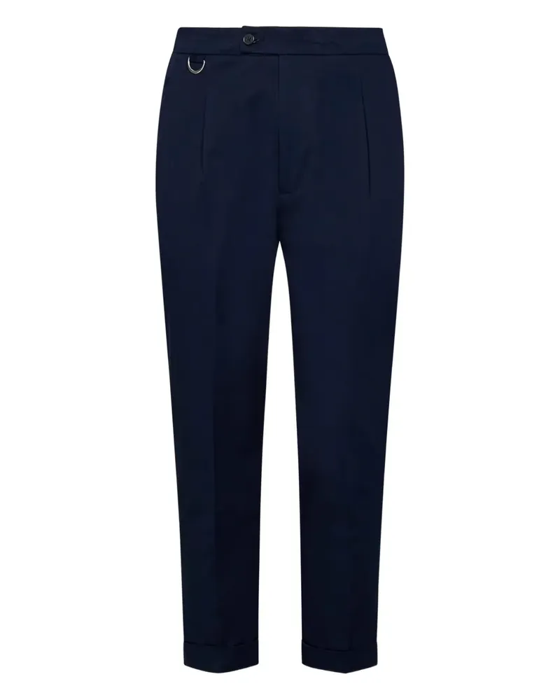 Low Brand Klassische Hose mit Umschlag - Blau Blau