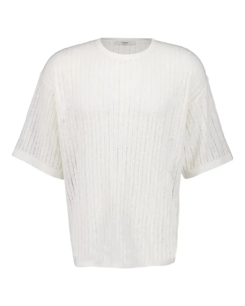COMMAS T-Shirt aus Pointelle-Strick - Weiß Weiß