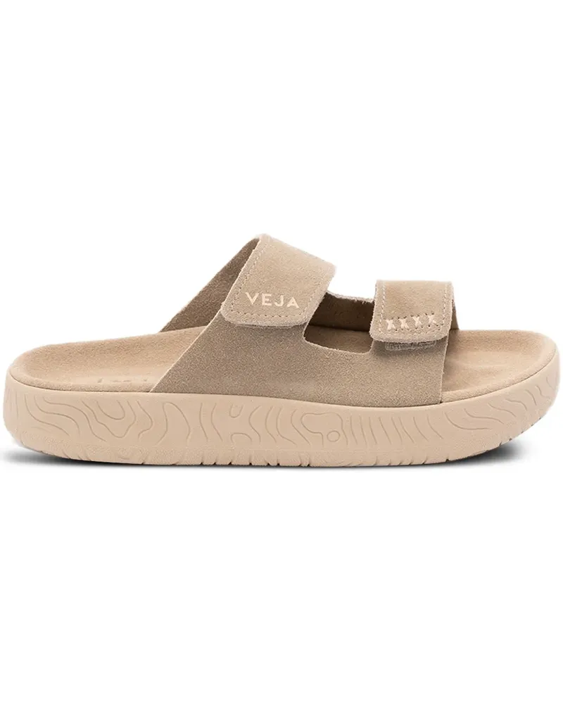 VEJA Plateau-Sandalen mit Klettverschluss - Nude Nude