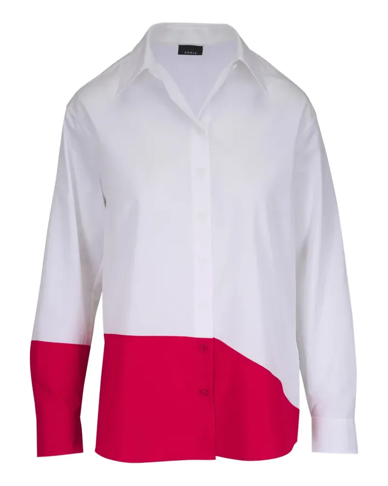 Akris colour-block poplin shirt - Weiß Weiß