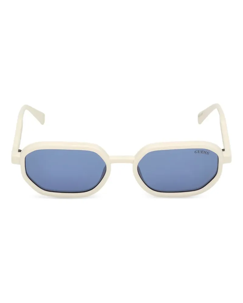 Guess Sonnenbrille mit geometrischem Gestell - Nude Nude