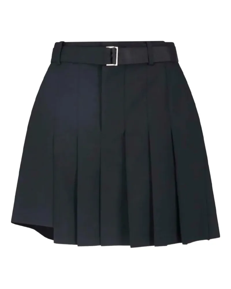 Sacai Minirock mit Gürtel - Schwarz Schwarz