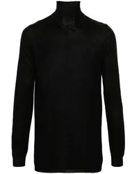 Rick Owens Level Rollkragenpullover Schwarz